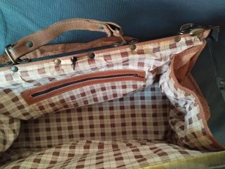 Maleta de viaje cuero vintage