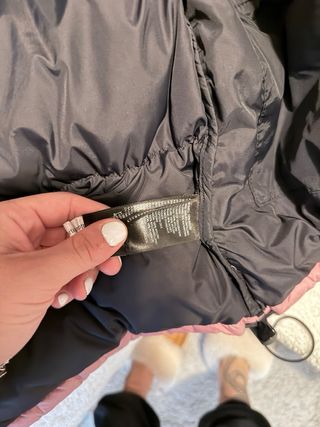 Piumino The North Face rosa e nero