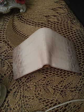 Portafoglio Coccodrillo Bianco