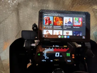 Pantalla carplay android auto 7"para moto BMW