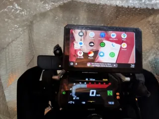 Pantalla carplay android auto 7"para moto BMW