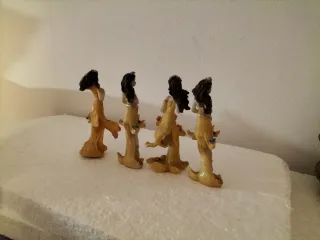 4 statuette vintage