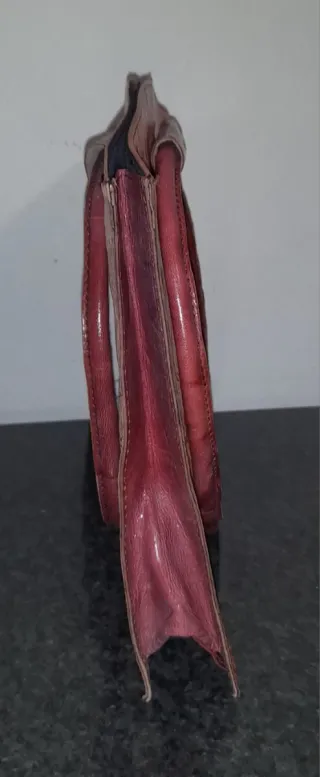 Borsa etnica vintage in pelle color cuoio