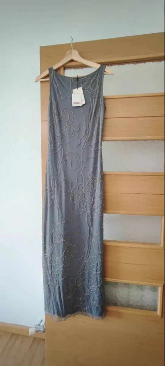 Vestido Ankorel gris talla M con etiqueta