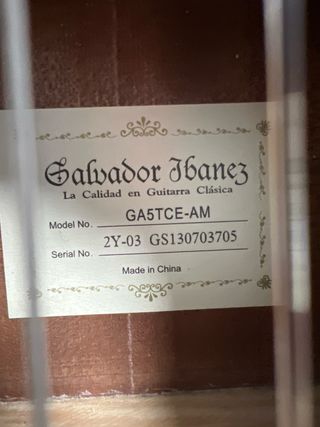 Guitarra Clásica Salvador Ibañez