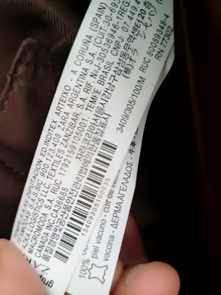 Bolso maletín hombre Zara de piel natural marrón