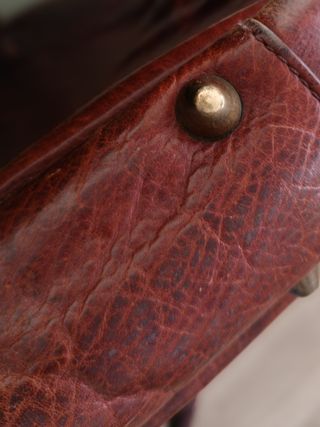 Bolso maletín hombre Zara de piel natural marrón