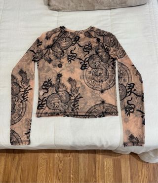 Camiseta Malla Estampada Dragones