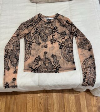 Camiseta Malla Estampada Dragones