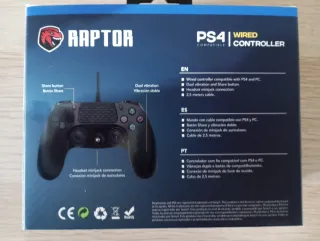 Mando Raptor PS4 Negro Nuevo