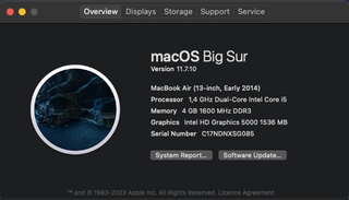 MacBook Air 2014 Plata