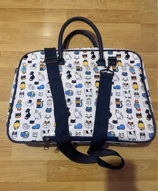 Maleta portátil Misako con estampado de gatos