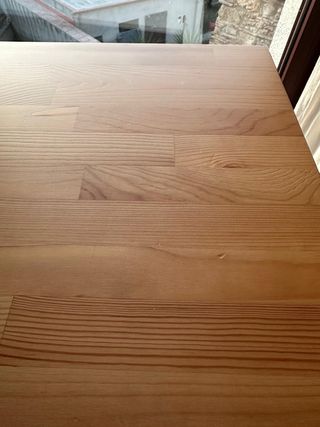 Tavolo da pranzo in legno e bianco per 4-6 persone