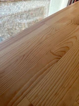 Tavolo da pranzo in legno e bianco per 4-6 persone