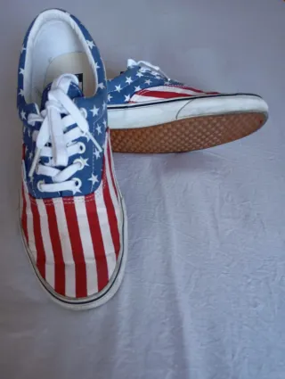 Zapatillas Vans Estilo Bandera Americana