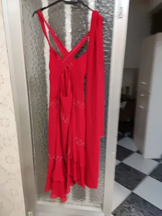 Vestido rojo mujer fiesta/elegante