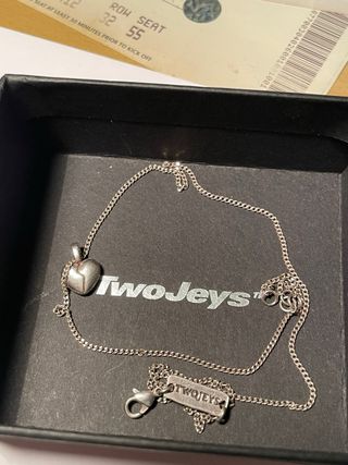 Colgante Corazón Roto TwoJeys Plata