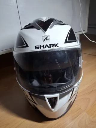 Casco Shark Blanco Integral