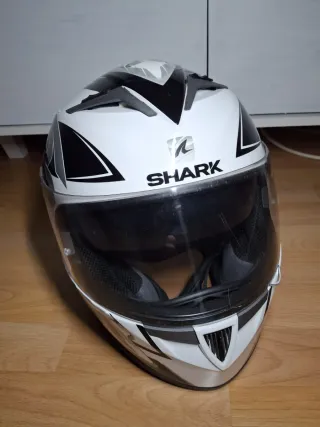 Casco Shark Blanco Integral