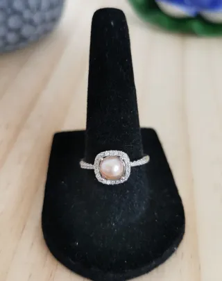 Anillo de Perla, Talla Ajustable