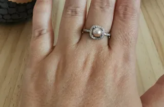 Anillo de Perla, Talla Ajustable