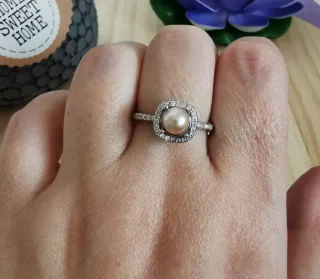 Anillo de Perla, Talla Ajustable