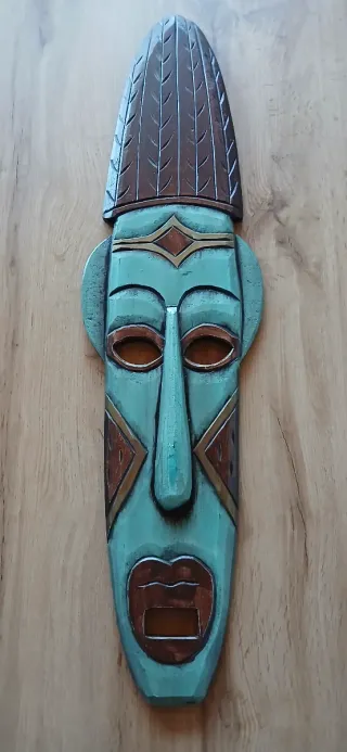 Máscaras de madera decorativas (4 unidades)