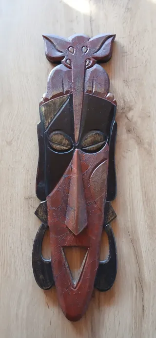 Máscaras de madera decorativas (4 unidades)