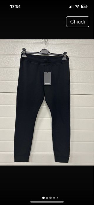 Pantaloni tuta Dsquared2 ragazzo neri
