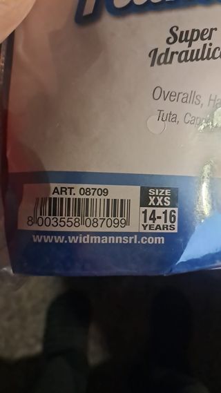 Disfraz Super Plumber Talla XXS