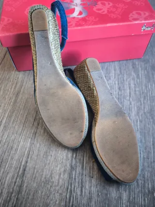 Sandalias vaqueras azules 38