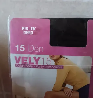 2 Pares Pantis Golden Lady 15 Den Nero