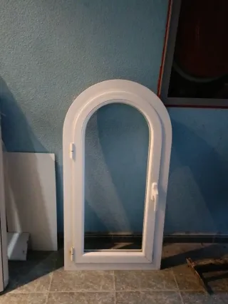 Ojo de buey lacado blanco