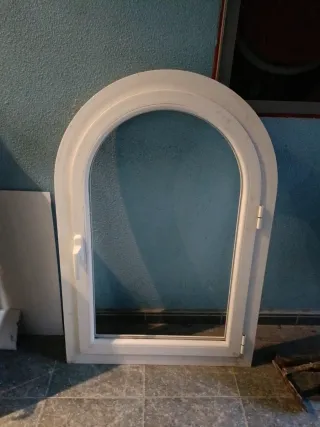 Ojo de buey lacado blanco