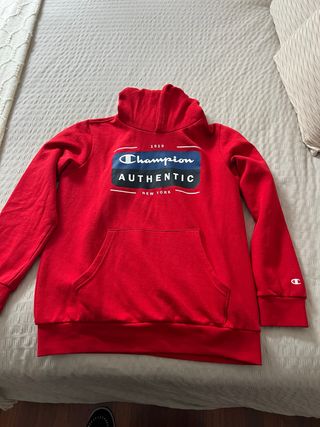 Sudadera Champion Authentic Niño Roja