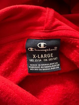 Sudadera Champion Authentic Niño Roja