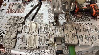 Moldes de plomo para pesca