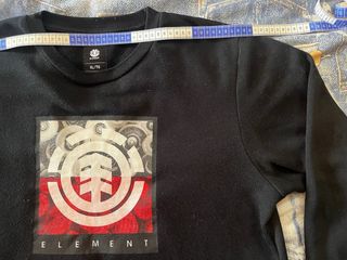 Sudadera Element Logo Negra Talla XL