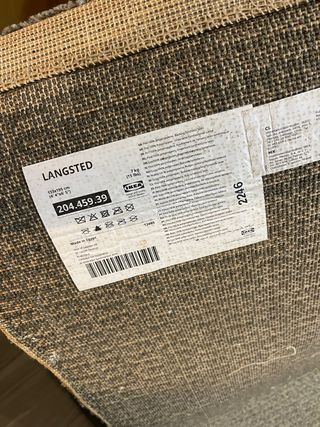 Alfombra Langsted Ikea gris