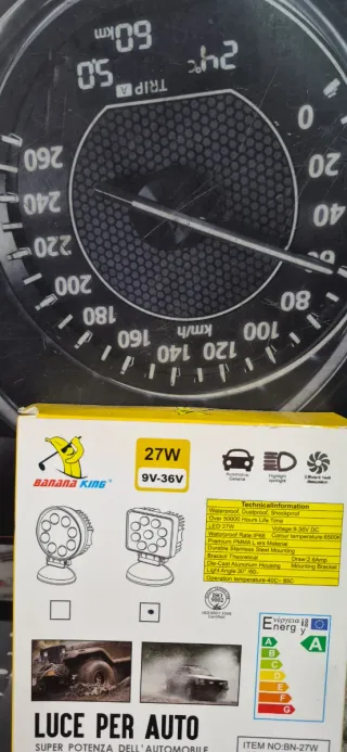 Faretto LED Lavoro Auto 27W 9-36V