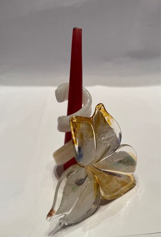 Portacandele in vetro di Murano