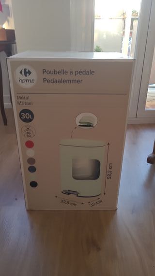 Cubo basura Carrefour Home 30L metálico