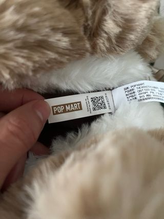 Labubu Pop Mart Bolsa Monstruo Flor Marrón