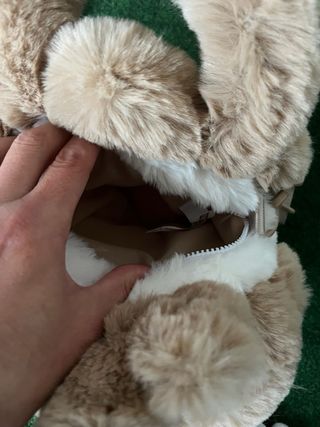 Labubu Pop Mart Bolsa Monstruo Flor Marrón