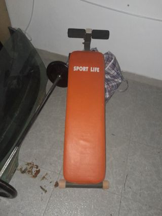 Banco abdominales SPORT LIFE naranja