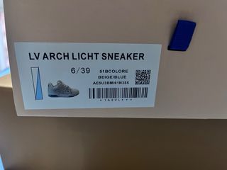 Zapatillas Louis Vuitton Talla 39 con sus papeles