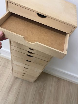 Cajonera de madera para manualidades