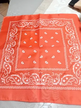 Bandana/Foulard Arancione Paisley