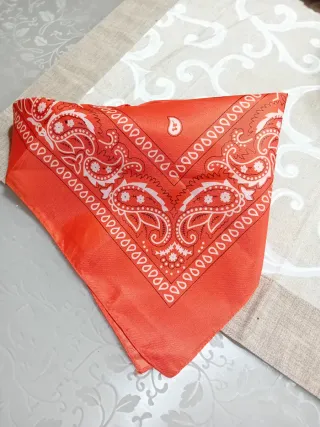 Bandana/Foulard Arancione Paisley