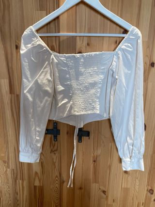 Levi's Top Corto Blanco